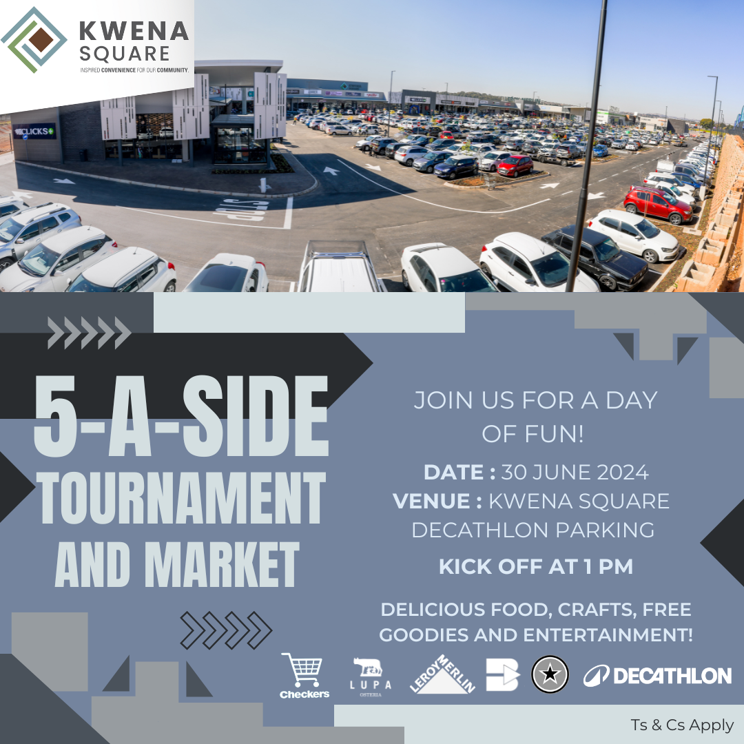 Kwena Fun Day: 5-Aside Soccer Showdown & Market Extravaganza